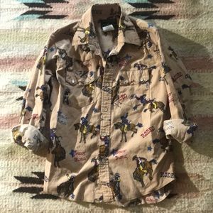 Vintage pearl snap western shirt
